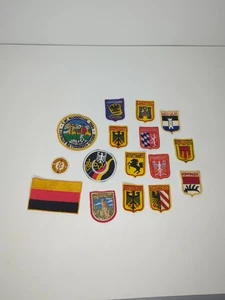 Vintage German Souvenir Travel Patches Germany Towns Lot of 16 - Bild 1 von 6