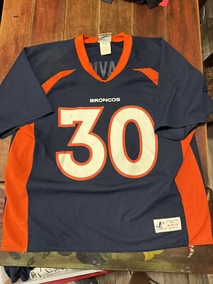 Camiseta De Colección Denver Broncos Terrell Davis #30 Logo Atlética Talla XL Hecha en EE. UU. Foto 1 de 4