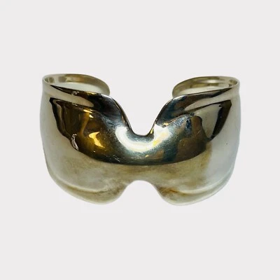 RLM Studio Robert Lee Morris Sterling 925 Silver Pinched Cuff Bracelet 7 in - Image 1 of 4