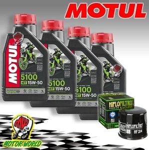 Kit Inspección 4LT Motul 5100 15W50 + Filtro Honda CBR 600RR 2007 2008 2009 2010 - Imagen 1 de 1