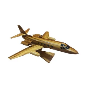 Lockheed Jetstar Mahogany Wood Desktop Airplane Model - Picture 1 of 5
