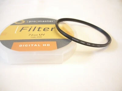 Promaster DHD 72mm UV filter for Nikon,Canon,Tamron,Sigma,Tokina,Sony,Fuji - Image 1 of 3
