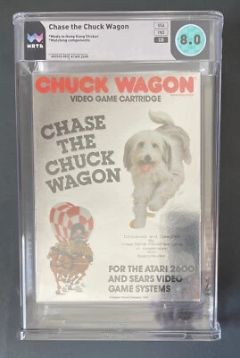 CHASE THE CHUCK WAGON Atari 2600 WATA 8.0 NTSC CIB / RARE R10 Video Game - Image 1 of 4