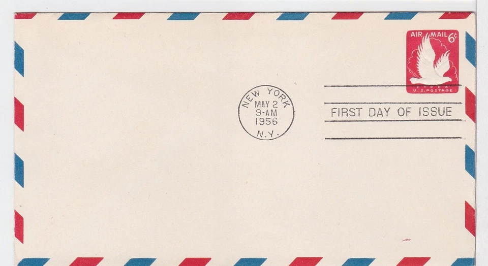 TurtlesTradingPost - 6 Cent Airmail Envelope #UC25- 1956 FDC - Image 1 of 1