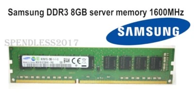 SAMSUNG 8GB DDR3 1600MHz ECC UDIMM (PC3L-12800E) Server Memory RAM Unbuffered - Image 1 of 3
