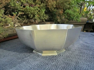 VINTAGE SAMMLERSTÜCK 8" ACHTECKIGE SCHÜSSEL PH-6 GORHAM ZINN NEUWERTIG IN OVP NEUER ALTER BESTAND - Bild 1 von 12