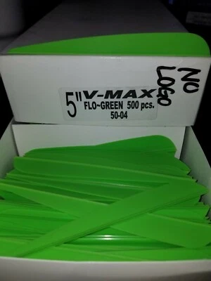 V-Max 5" Vanes 150 Pack Arrow Fletchings 9 Color Choices yellow, orange, purple, - Image 1 of 4