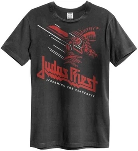 Camiseta clásica Amplified Judas Priest Screaming For Vengeance para hombre carbón - Imagen 1 de 3