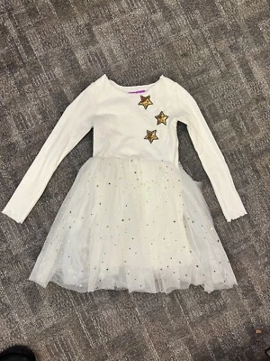 Vestido para niñas Sparkle by Stoopher con adornos de estrellas y falda de tul Foto 1 de 4