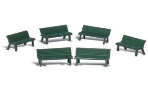 Woodland Scenics ~ HO Scale People ~ Park Benches ~ A1879
