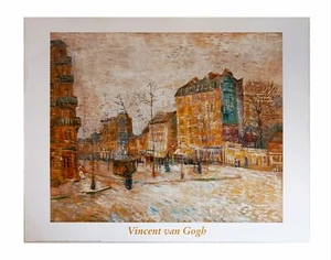 VAN GOGH  CLICHY BULEVARD  ART PRINT 20 X 16 INCHES ( 50 X 40 CMS ) UNFRAMMED - Picture 1 of 3