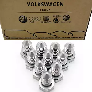 10x Original VW Ölablassschraube Ölwanne M14x1,5 Länge N90813202 N90813201 - Picture 1 of 4