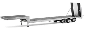 Tiefladeauflieger 3-Achs Metallrahmen mit Rampen Carson 500907000 UVP: 495,-€ - Bild 1 von 4