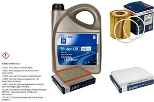 BOSCH Inspektionspaket 5 L GM Motoröl dexos2 5W-30 für Opel Zafira B 1.9 CDTi - Bild 1 von 11