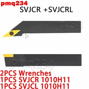 SVJCR1010H11 SVJCL1010H11 Left +Right Lathe Turning Cutting Tool holder VCMT1102 - Picture 1 of 6