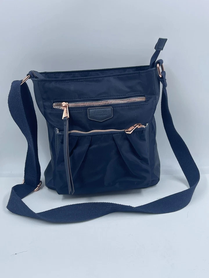 Bolso Bandolera Aimee Kestenberg Para Mujer Azul Oscuro Nylon Foto 1 de 4