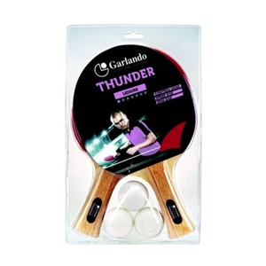 Garlando Set Thunder 2 Tennisschläger Tischtennis 1 Stern + 3 Bälle 1 Stern - Bild 1 von 3