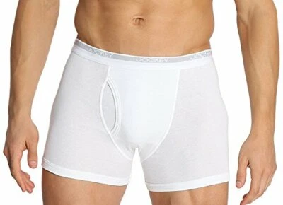 Calzoncillo de algodón para hombre Jockey (paquete de 2) tela acanalada de algodón súper peinado blanco Foto 1 de 2