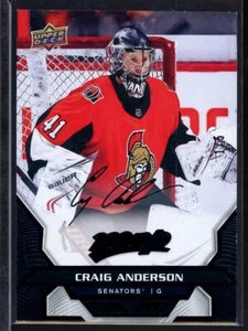 2020-21 Upper Deck MVP Super Script Black #82 Craig Anderson 1/5 - Picture 1 of 2