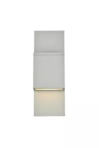 Wall Sconce LED Outdoor Silver Porch Walkway Patio Yard Garden Light Fixture 17" - Picture 1 of 7