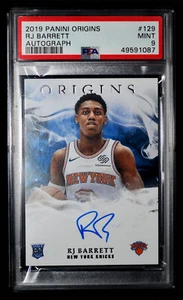 PSA COMO NUEVO 9 2019-2020 RJ Barrett (KNICKS) Panini Origins RC #129 AUTOGRAFIADO - Imagen 1 de 3