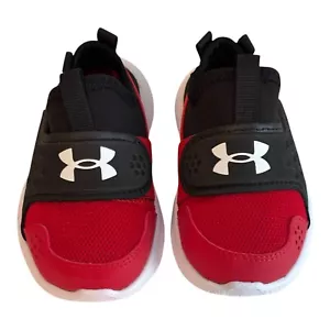 Under Armour Shoes Toddler Size 5 UA BINF Runplay Red Black 3024212-600 - Picture 1 of 13