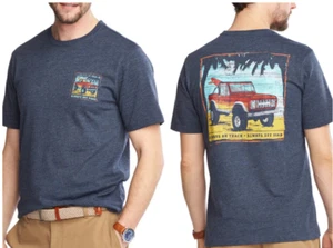 G.H. Bass & Co Men's Off Road Graphic Print T-Shirt, Navy Blazer , Size L - Picture 1 of 4