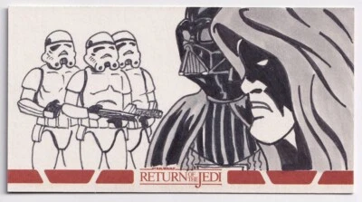 Star Wars Return of the Jedi Widevision 3D Sketch Darth Vader Wilson Ramos 1/1 - Image 1 of 2
