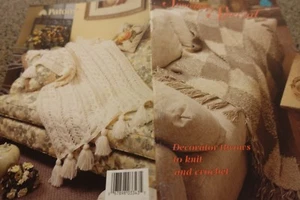 Patons Pattern Book 729 Something Special Decorative Throws Knit & Crochet - Picture 1 of 5