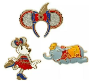NEU DISNEY MINNIE MAUS DIE HAUPTATTRAKTION AUGUST DUMBO PINS ABZEICHEN SET 8/12 - Bild 1 von 3
