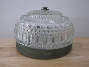 Vintage Hinkley Lighting Art Deco Bubble Glass Shade Ceiling Light Fixture - Picture 1 of 14