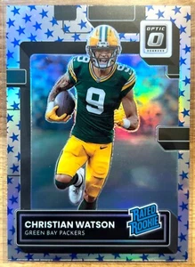 Donruss Optic 2022 - Christian Watson - Clasificado Novato - Estrellas Emoji Prizm ✨ - Imagen 1 de 2
