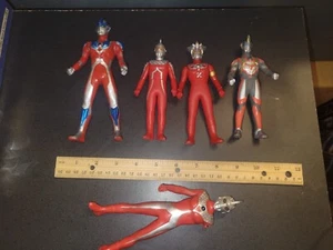Vintage Ultraman Vinyl Figures Various 80’s Lot of 4 Electronics Don't Work - Picture 1 of 10