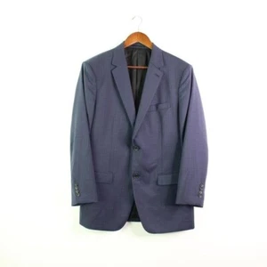 Theory Checked Virgin Wool 2 Button Blazer Navy 42 R - Picture 1 of 6