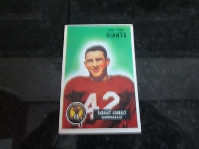 1955 BOWMAN FOOTBALL CARD #16 CHARLEY CONERLY - NICE SHAPE - Image 1 of 2