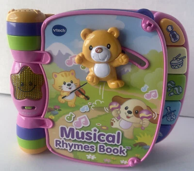 VTech Musical Rhymes Book, 6 Classic Nursery Rhymes - Pink - Image 1 of 4