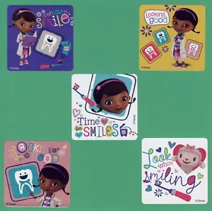 10 Doc McStuffins Time for Smiles Large Stickers - Rewards - Dental, Medical - Picture 1 of 1