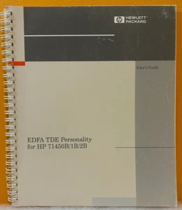 HP / Agilent 70952-90005 1995 EDFA TDE Personality for HP 71450B/1B/2B Guide. - Picture 1 of 2
