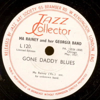 MA RAINEY & HER GEORGIA BAND Gone Daddy Blues/ Slow ..... 78rpm Schellack S8158 - Bild 1 von 2