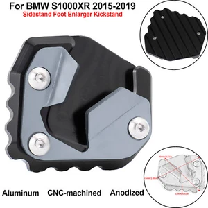 Grau Aluminium Seitenstand Fuß Vergrößerung Ständer für BMW S1000XR 2015-2019 2018 - Bild 1 von 19