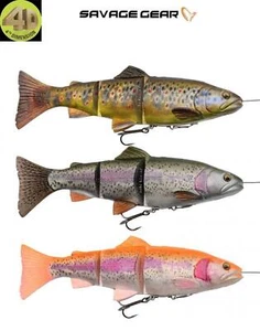 Savage Gear 4D Line Thru Trout*3 Sizes*6 Colours *MS* Pike Predator Fishing Lure - Picture 1 of 10