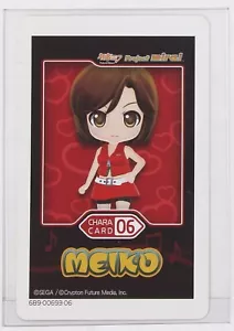 Hatsune Miku and Future Star Project Mirai AR Chara Card No.6 Meiko Sega Japan - Picture 1 of 4