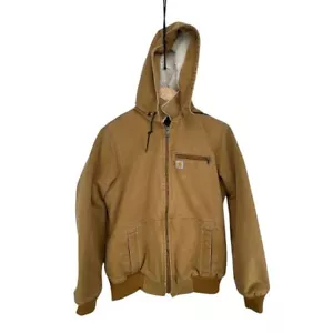 Carhartt Wildwood Jacket Sherpa Lined Womens Medium 100815-211 Brown - Picture 1 of 16