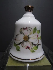 VIRGINIA Official State Flowers Bell Danbury Mint Bone China Flowering Dogwood - Picture 1 of 4