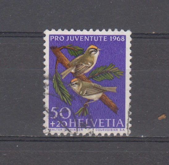 SWITZERLAND : 1968 - USED - SCOTT # B381   SEMI-POSTAL  / BIRDS - Image 1 of 1