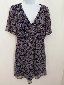 MADEWELL Orchard svolazzante manica mini abito ventaglio misto floreale taglia 8 bohemien usato in ottime condizioni - Foto 1 di 9
