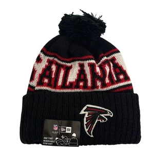 New Era NFL Atlanta Falcons On Field Rimovibile Pom Beanie Calcio Tempo Libero - Foto 1 di 8