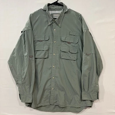 Bimini Bay Outfitters Men’s 2XL Fishing Shirt Sage Green Vented Nylon Mesh VTG - Image 1 of 4