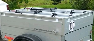 2 Fabbri Portatutto Fahrradträger für PKW Anhänger Alurahmen z.B. ANSSEMS GT500 - Bild 1 von 11