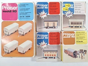 PREISER Zirkus Krone/Knie Konvolut 1:87 Bausätze Packwagen Cassa Toiletten   - Picture 1 of 5